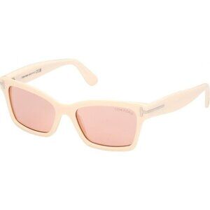 NEW TOM FORD SUNGLASSES, TOM FORD WOMEN IVORY/PINK TF1085 25Z, FT1085/S 25Z